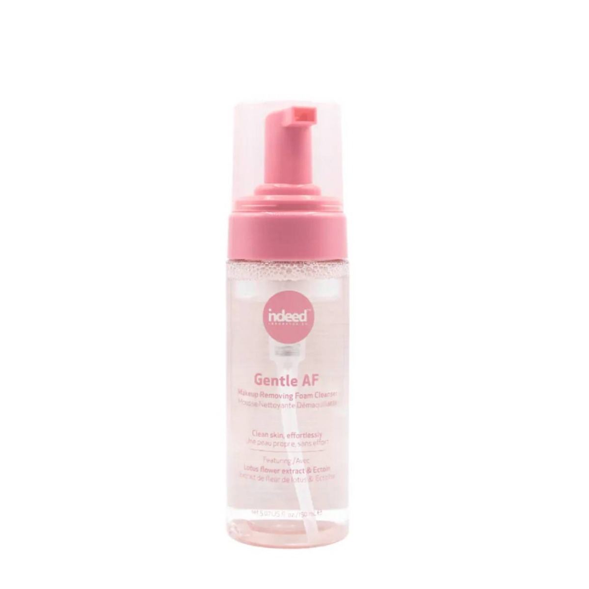 Spuma de curatare demachianta cu extract de floare de lotus si ectoina Gentle AF, 150ml, Indeed Labs