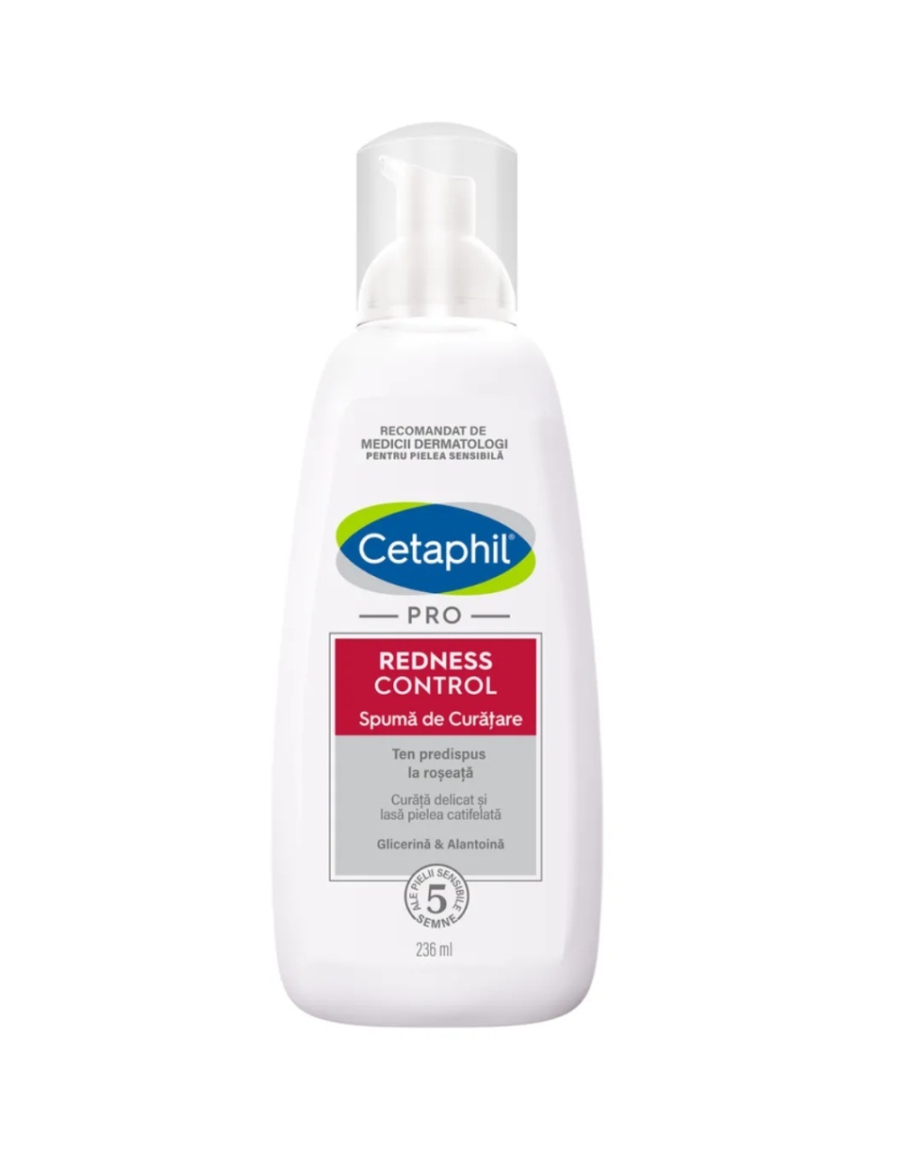 Spuma de curatare Redness Control PRO, 236 ml, Cetaphil