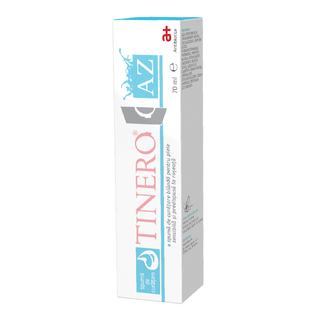 Spuma de curatare Tinero Az, 70 ml, Antibiotice SA