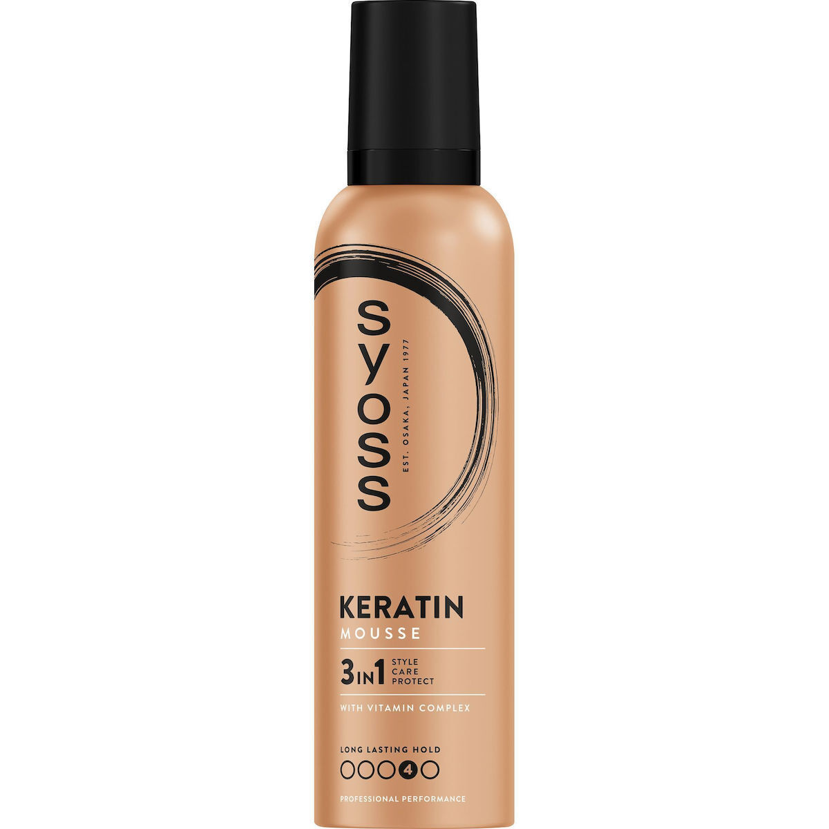 Spuma de par pentru fixare puternica Keratin Style Perfection, 250ml, Syoss