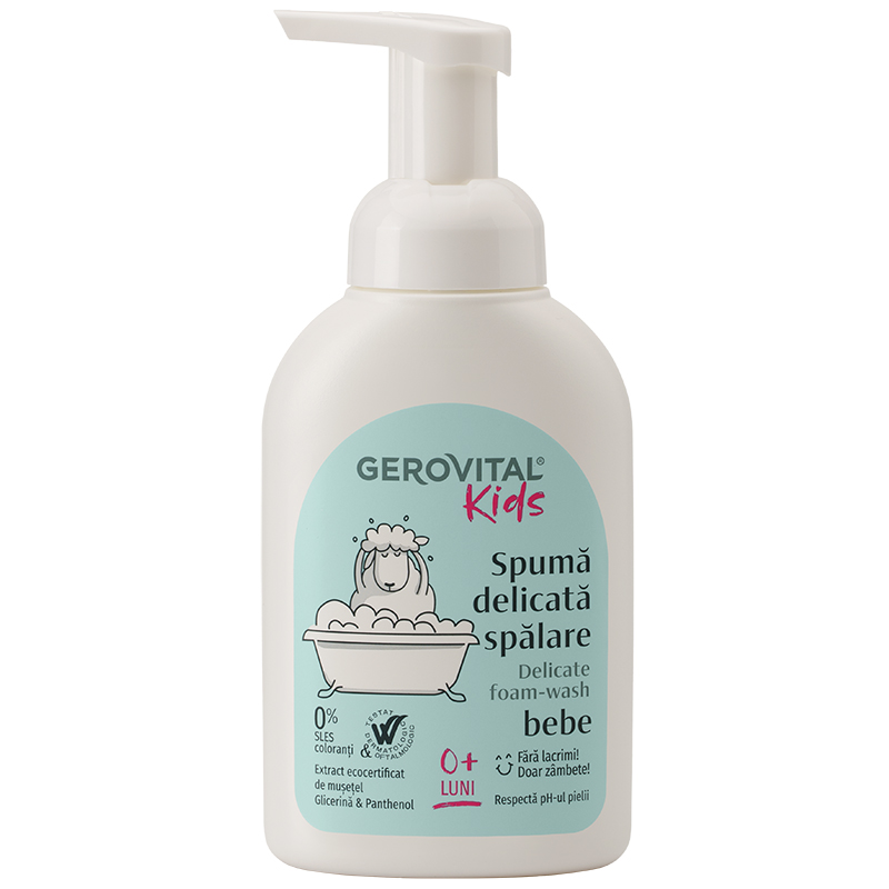 Spuma delicata spalare Gerovital Kids | 300 ml