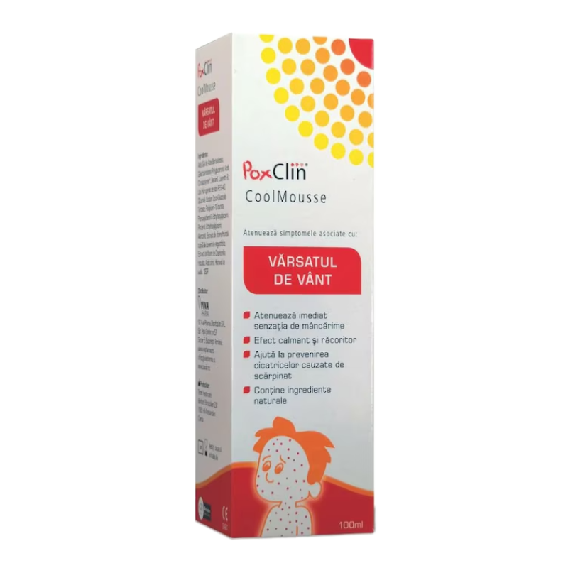 Spuma pentru varsat de vant Poxclin, 100 ml, Viva Pharma