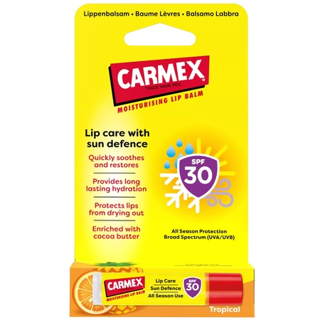 Stick pentru buze Sun Defence Tropical, 4.25 g, Carmex