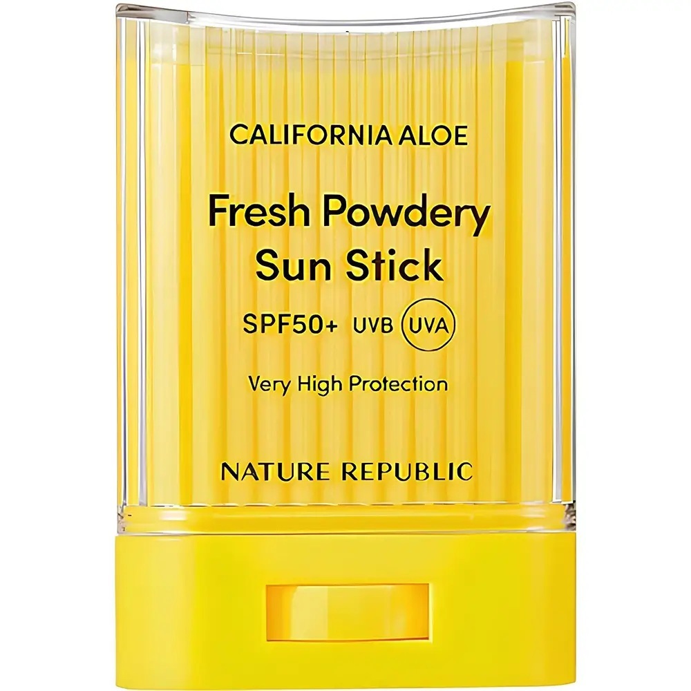 Stick pentru fata cu protectie SPF50+ California Fresh Powdery, 24g, Nature Republic