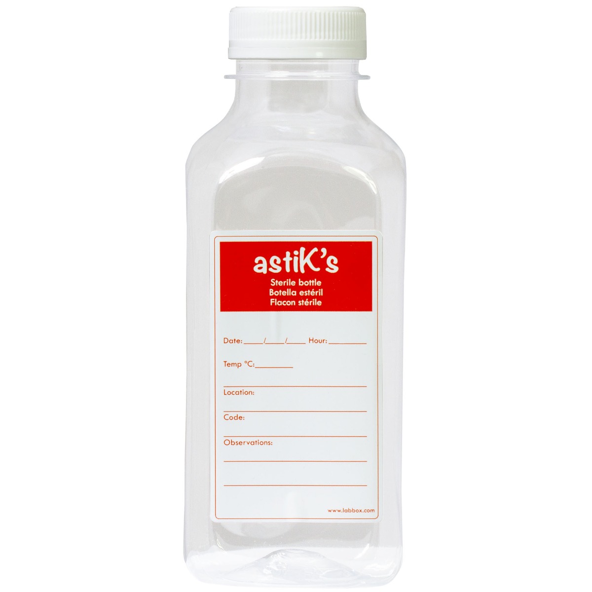 Sticla recoltare probe de apa, sterila, ambalata, 500 ml
