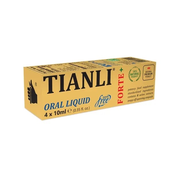 Stimulent sexual, 4 fiole de 10Ml, Tianli Forte, Potenta, Energo Vitalis - poza 1