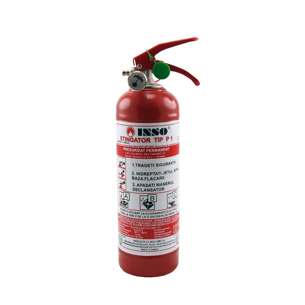 Stingator portativ cu pulbere, tip P1, 1kg