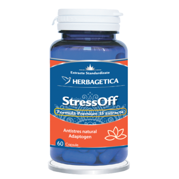 StressOff, Herbagetica | 60 capsule