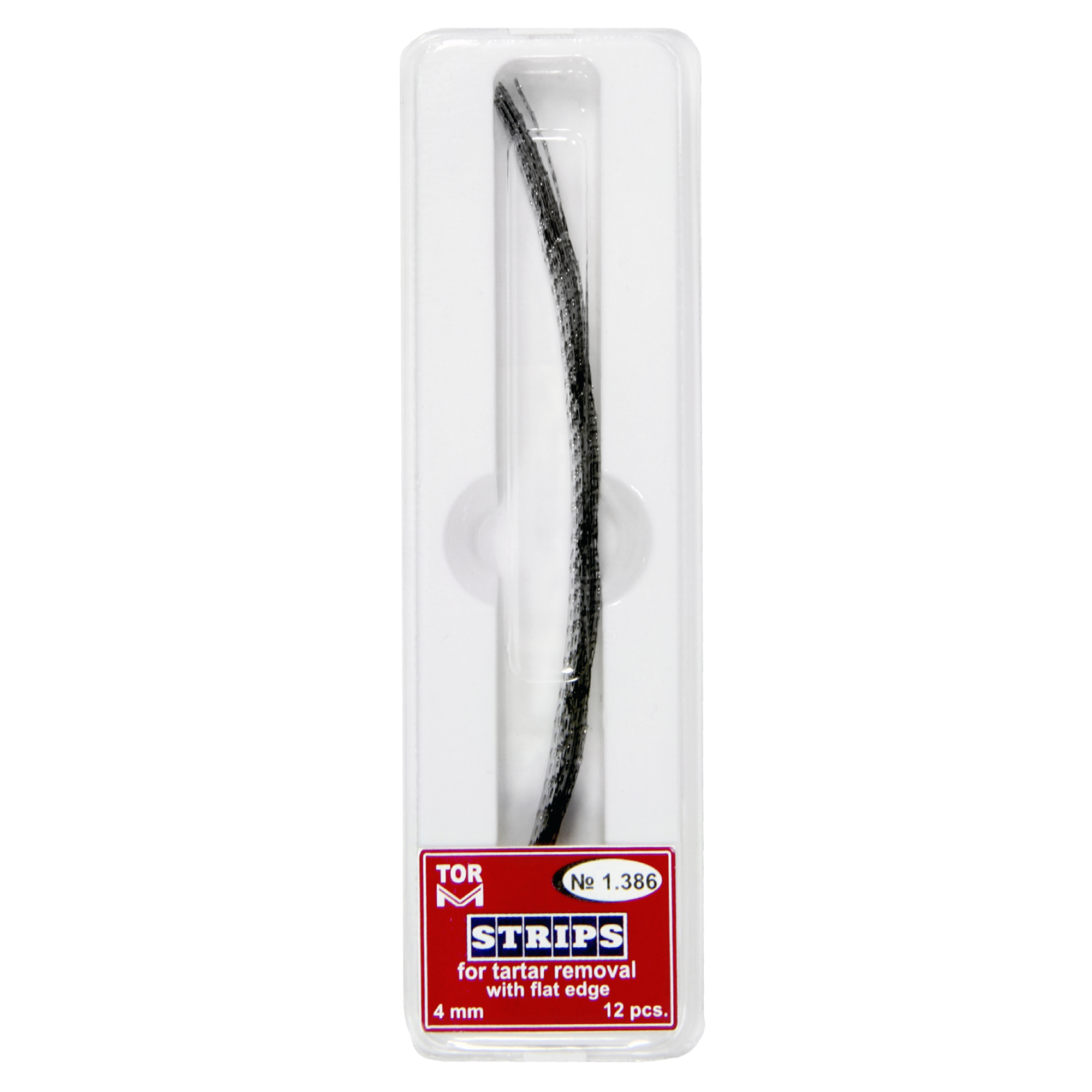 Stripuri pentru indepartarea tartrului, inox, 4x100mm, 12buc