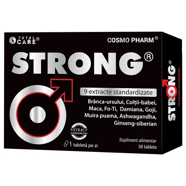 Supliment alimentar pentru potenta Strong Total Care, 30 tablete