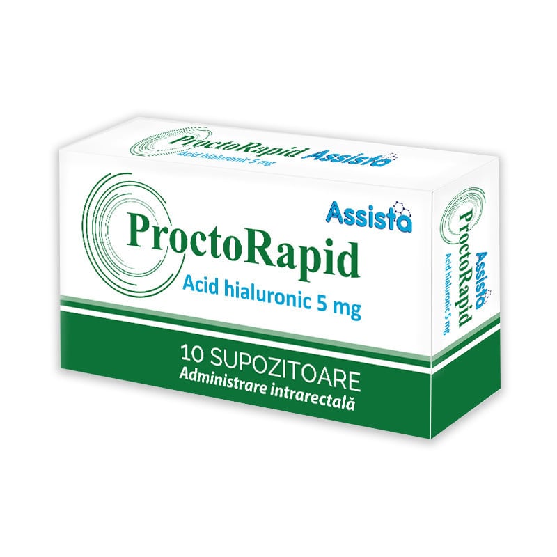 Supozitoare ProctoRapid, 10 bucati, Assista