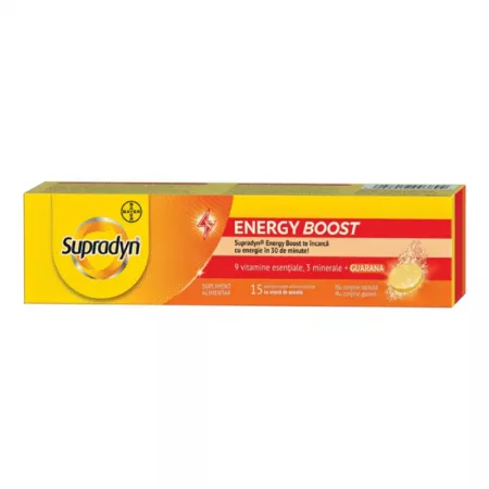 Supradyn Energy Boost, Bayer | 15 comprimate efervescente