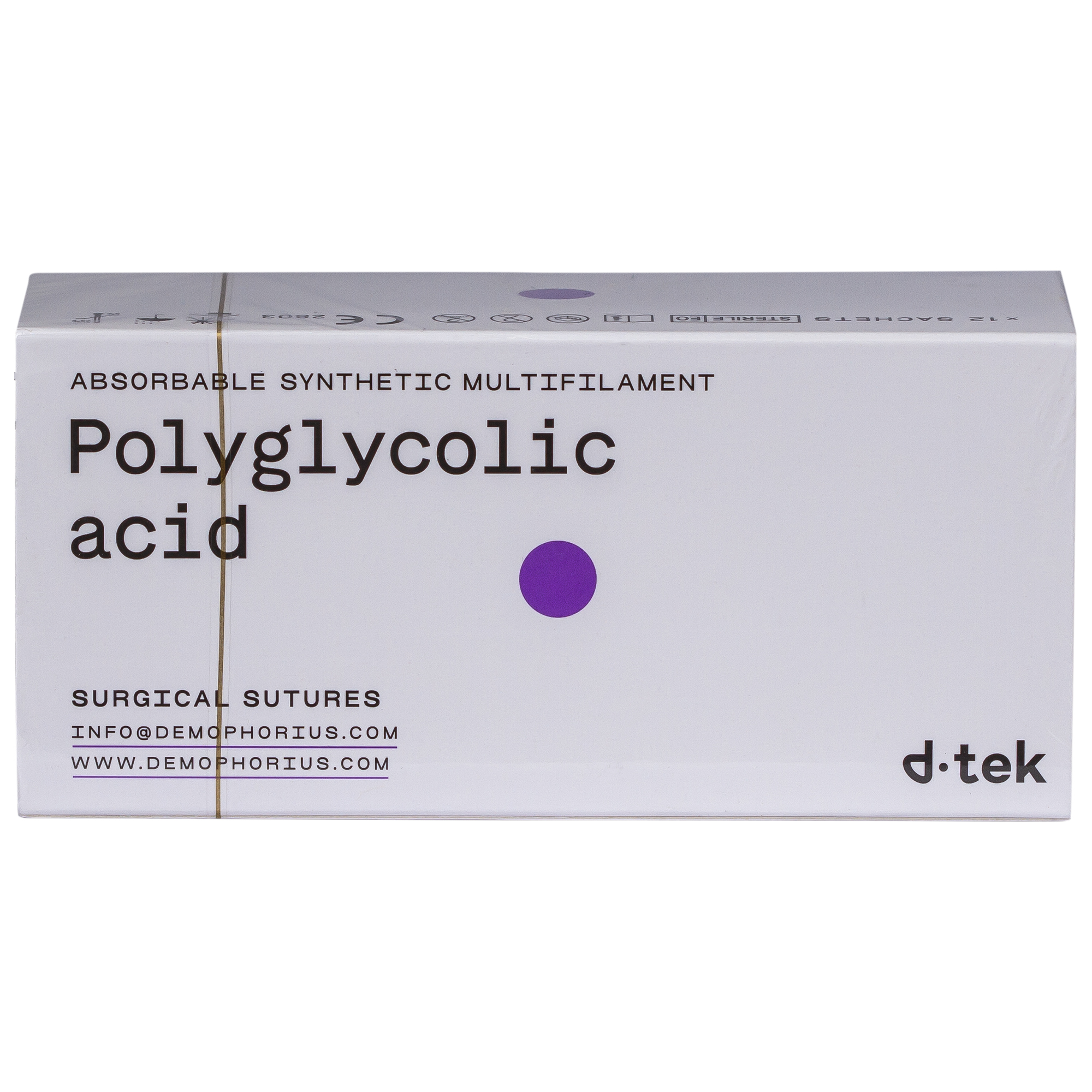 Sutura chirurgicala acid poliglicolic 90cm ac triunghiular RC 1/2 40mm USP 0