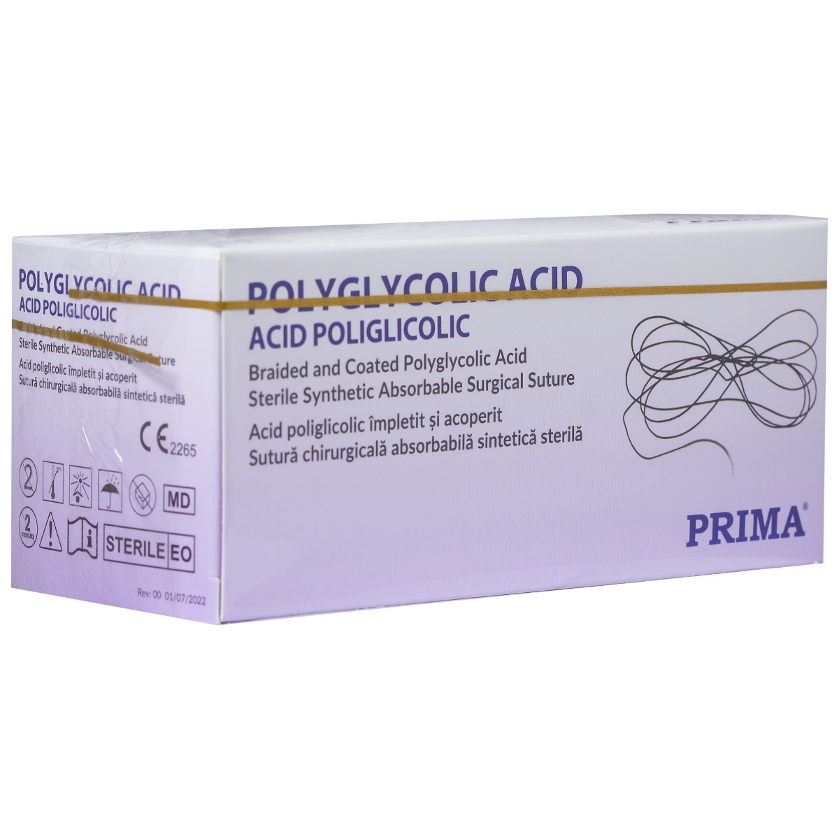Sutura chirurgicala acid poliglicolic PRIMA 150cm fara ac USP 2