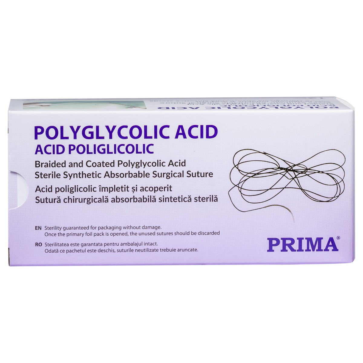 Sutura chirurgicala acid poliglicolic PRIMA 150cm fara ac USP 3/0
