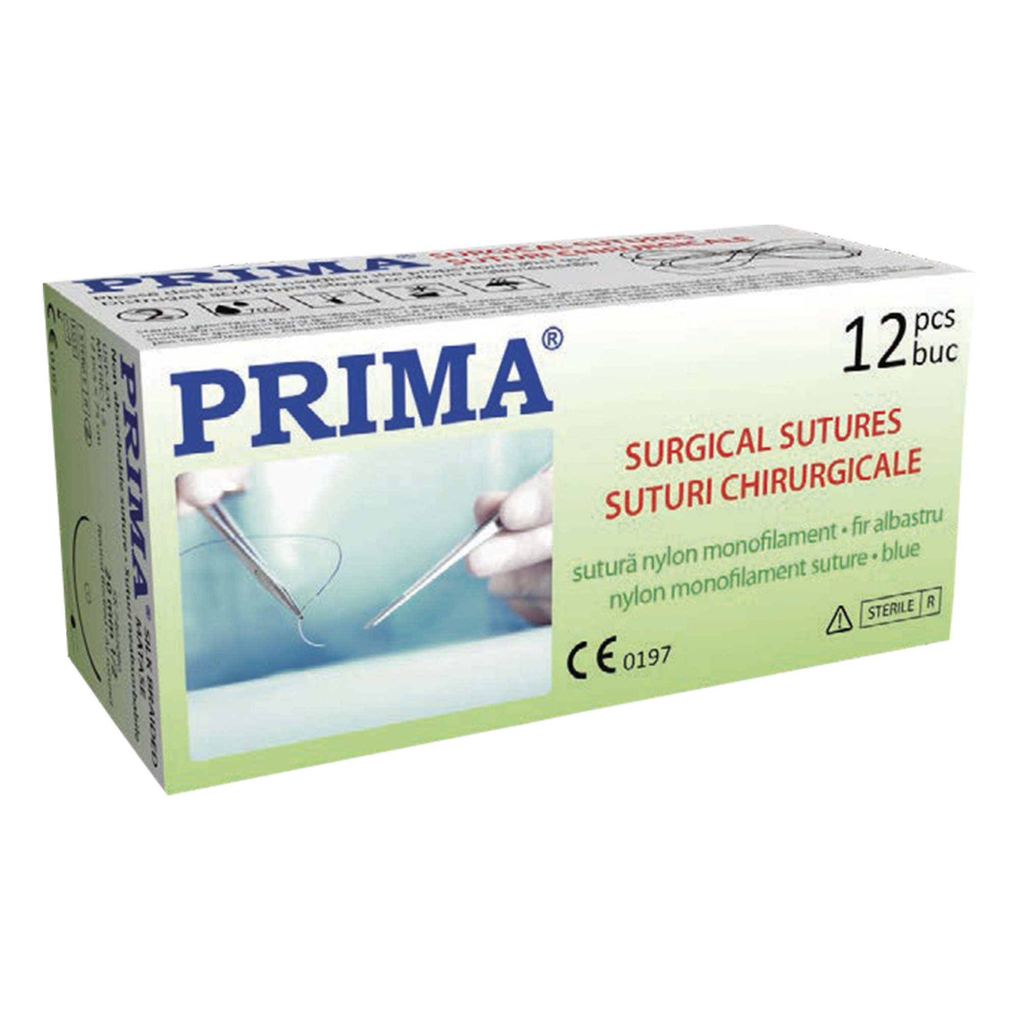 Sutura chirurgicala nylon PRIMA 75cm ac rotund 1/2 20mm USP 4/0