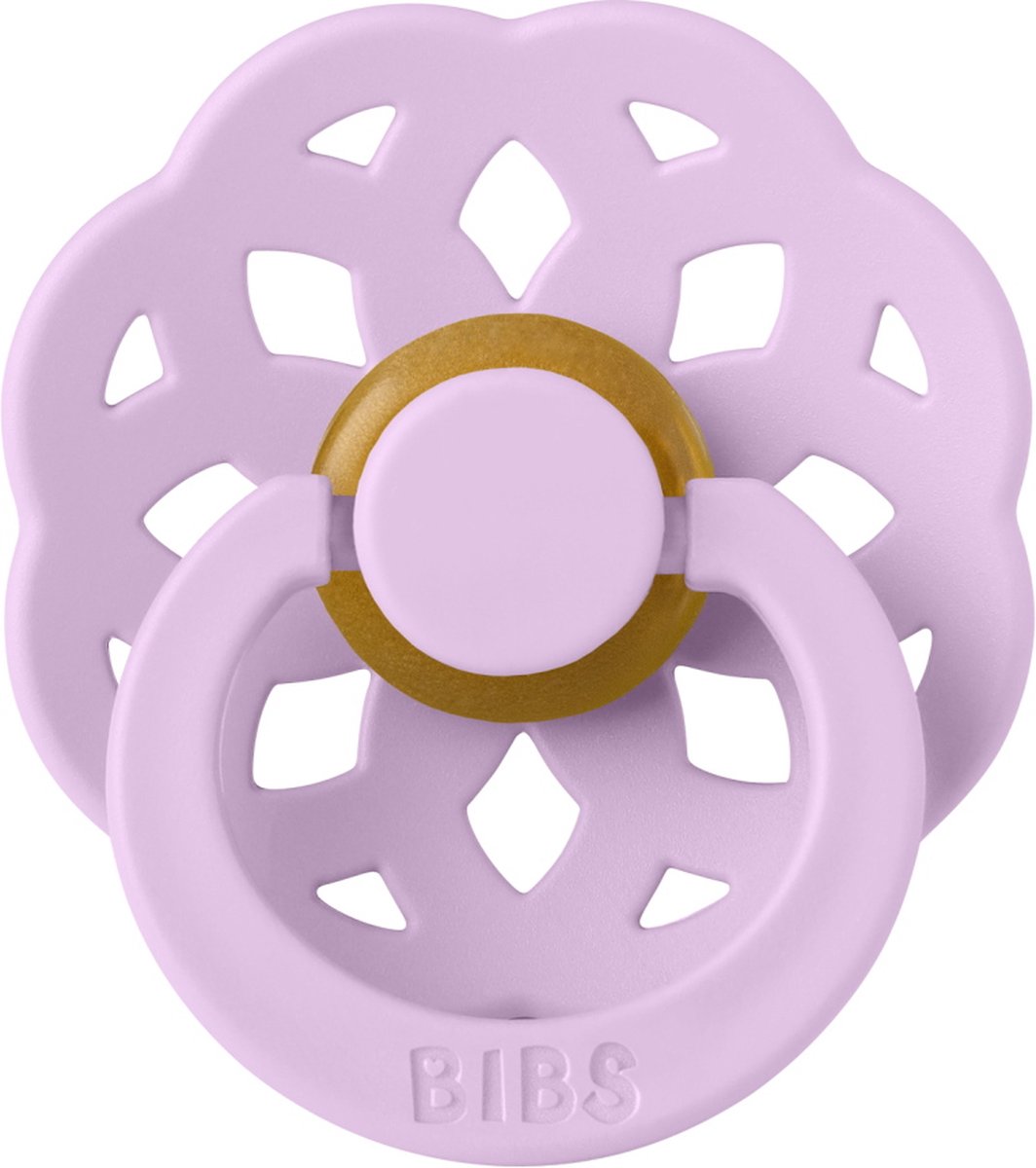 Suzeta din latex cu tetina rotunda 0 luni+ Boheme Violet Sky, 1 bucata, Bibs