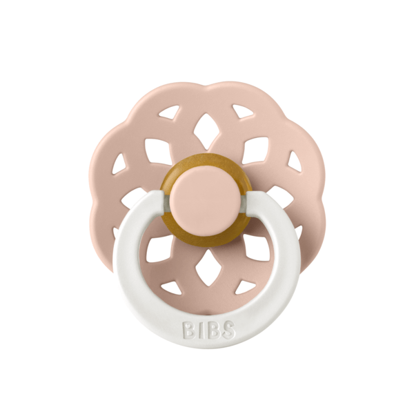 Suzeta fosforescenta din latex cu tetina rotunda pentru +0 luni Boheme Glow Blush, 1 bucata, Bibs