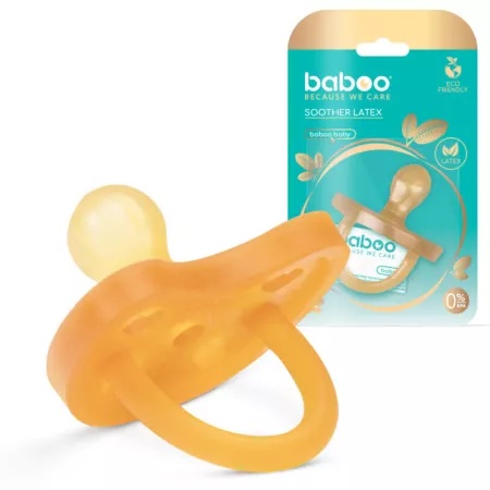 Suzeta rotunda latex, 0 luni+, Baboo