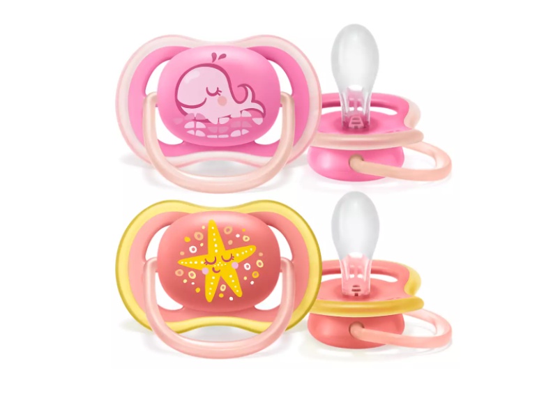 Suzete Ultra Air design marin fetite 6-18luni SCF085/04, 2 bucati, Philips Avent