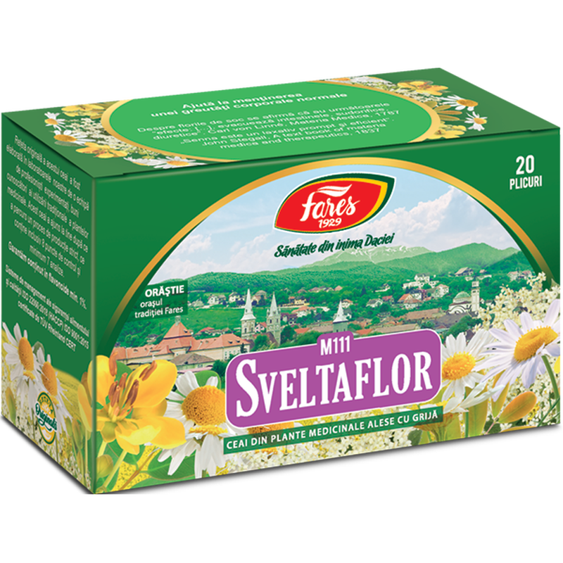 Sveltaflor, M111, ceai la plic, Fares | 20 plicuri
