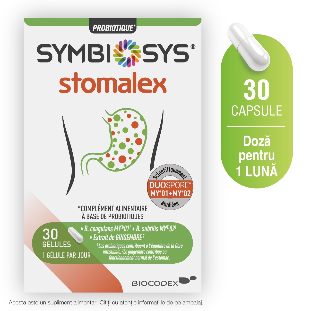 Symbiosys Stomalex, 30 capsule, Biocodex
