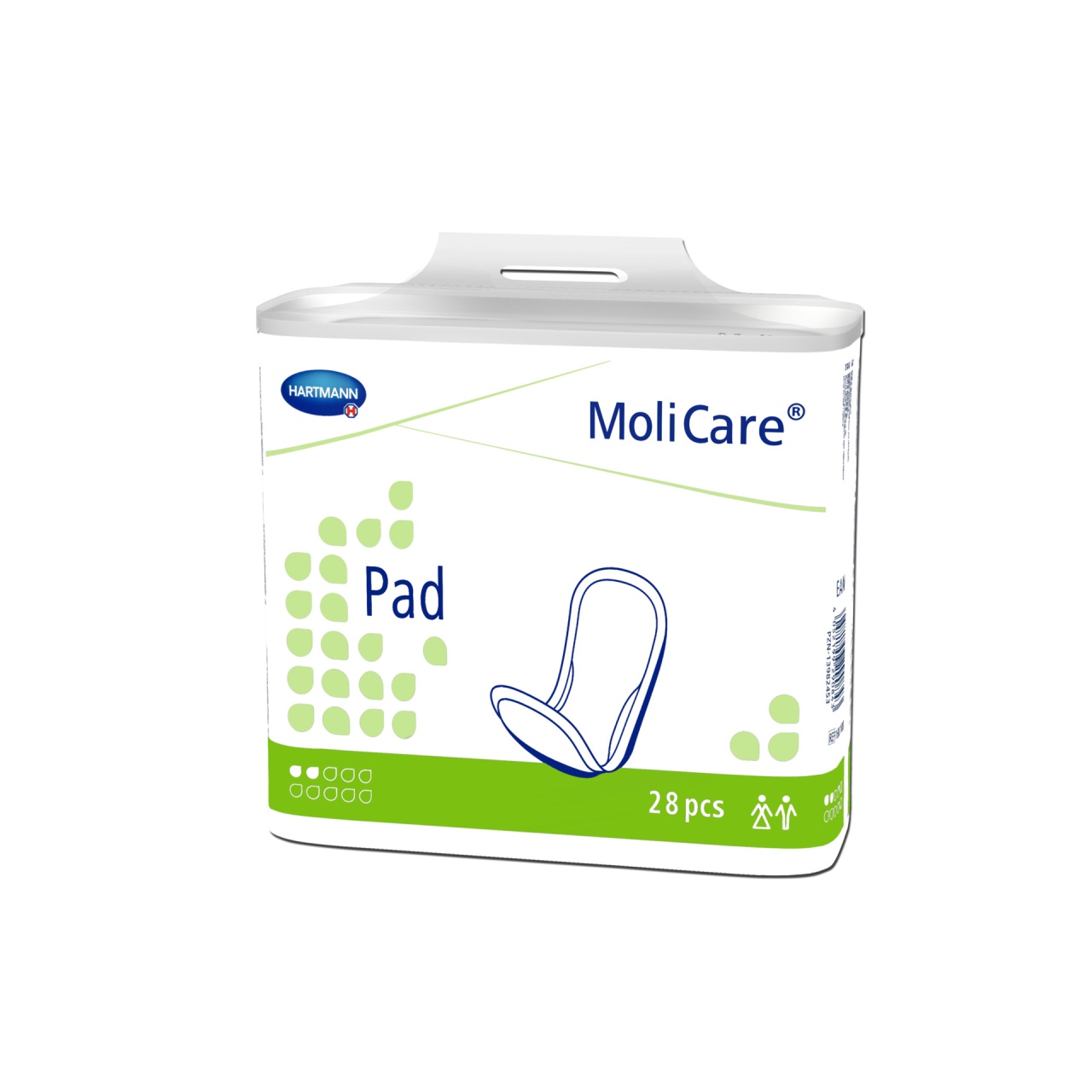Tampoane pentru incontinenta MoliCare Pad 2 picaturi, 28 bucati – Hartmann