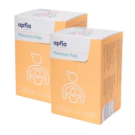 Tampoane postnatale, marimea L, 2 x 10 bucati, Apfia Care