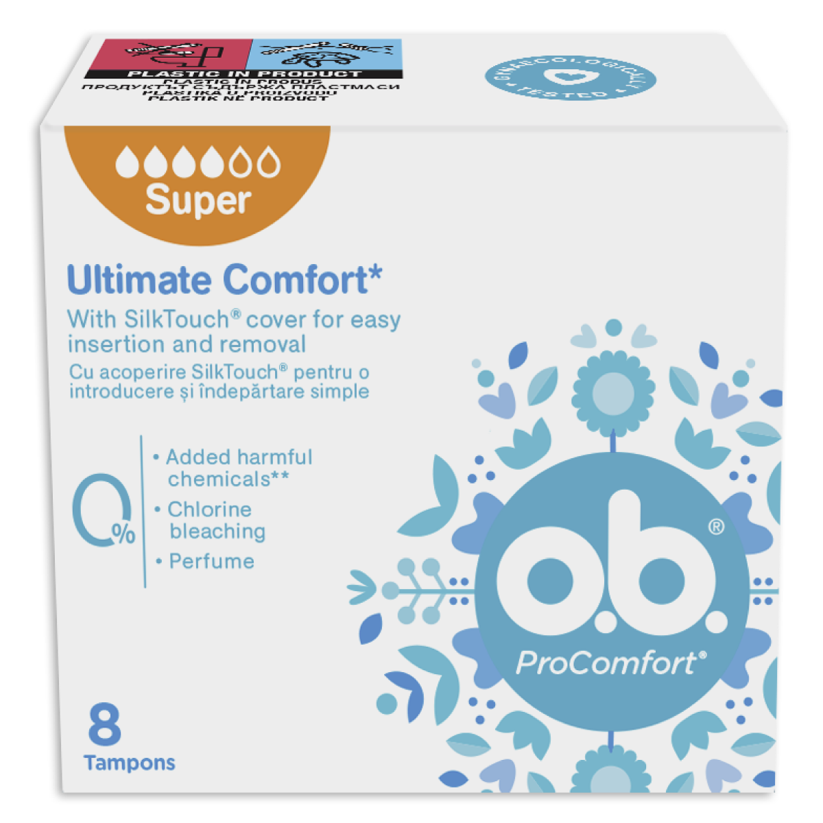 Tampoane Procomfort super, 8 bucati, O.B.
