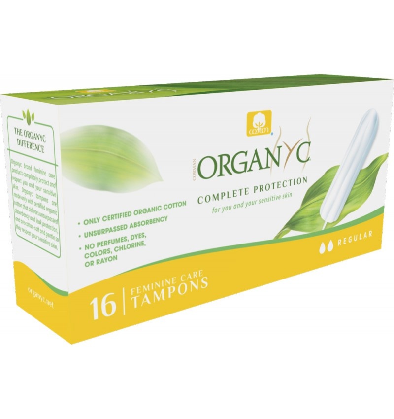 Tampoane Regular din bumbac organic, 16 bucati, Organyc