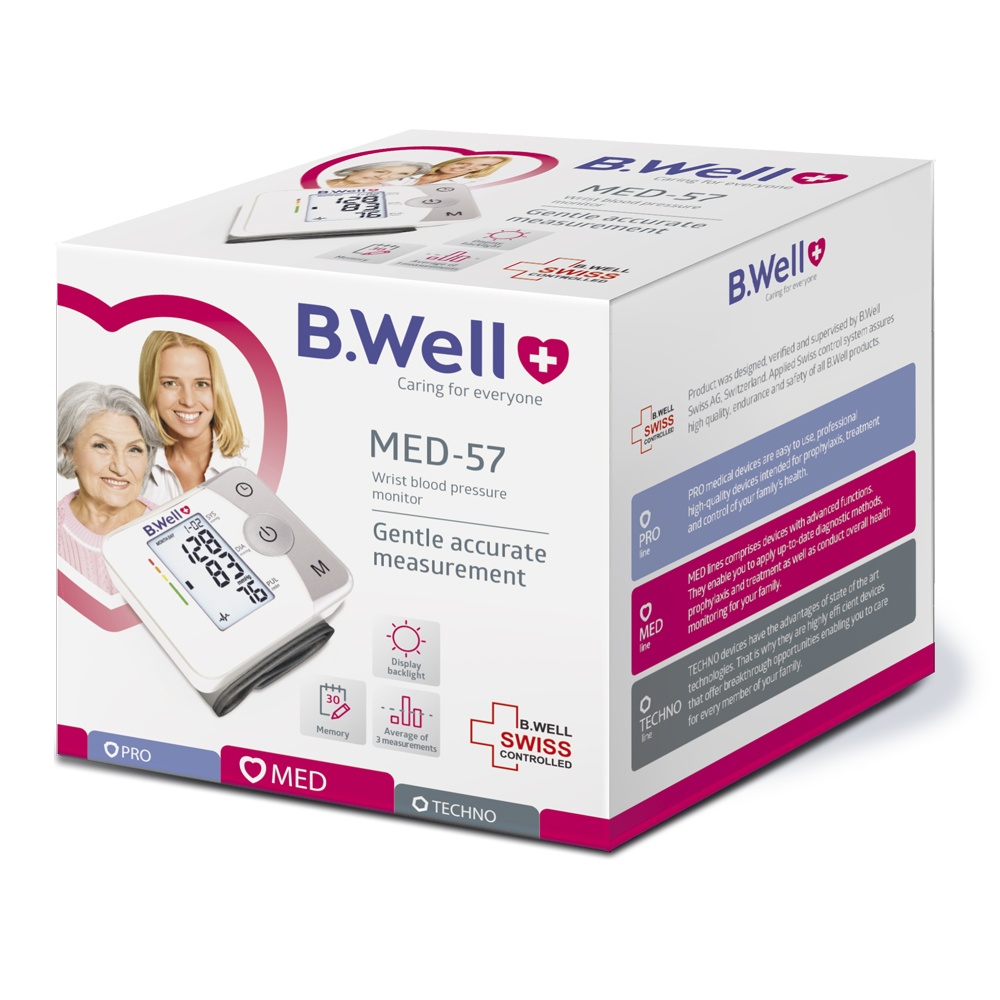 Tensiometru automat pentru incheietura MED-57, B.Well