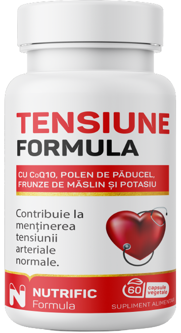 Tensiune Formula cu coenzima Q10, 60 capsule, Nutrific
