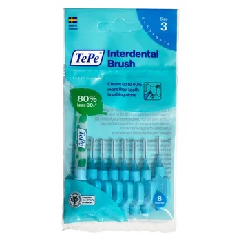 TePe Periute interdentare 0,6mm/nr3 albastru x 8buc