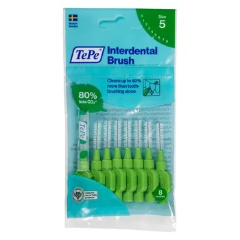 TePe Periute interdentare 0,8mm/nr5 verde x 8bc