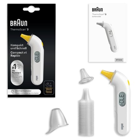 Termometrul auricular ThermoScan 3 TOW004783, Braun | 1 bucata