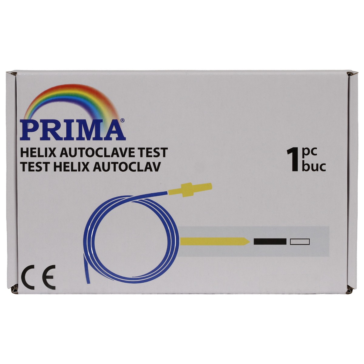 Test Helix Autoclav PRIMA - Dispozitiv verificare sterilizare abur cu tub rezistenta + 200 stripuri indicator chimic