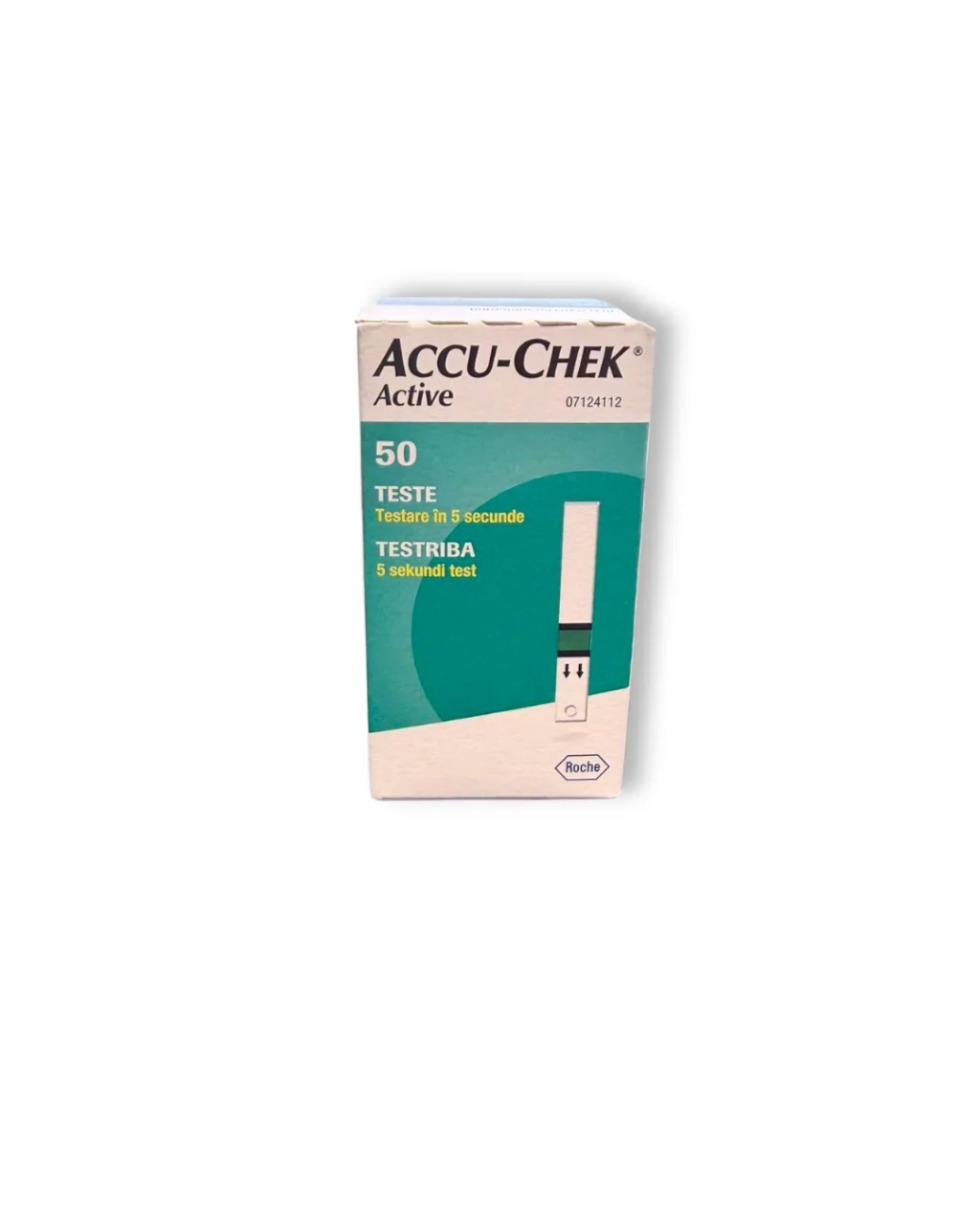 Teste de glicemie Accu-Chek Active, 50 bucati, Roche