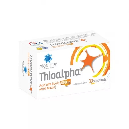 Thioalpha 600mg, 30 comprimate, Helcor