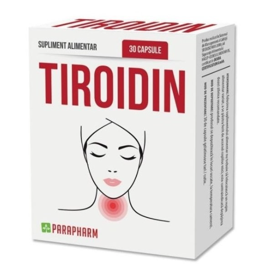 Tiroidin, 30cps - Parapharm - poza 1