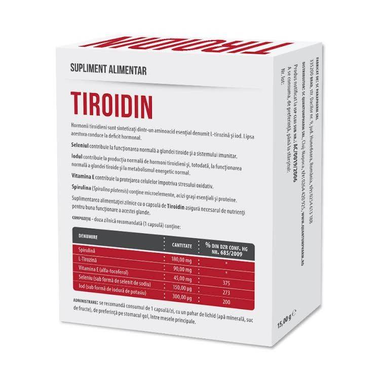 Tiroidin, 30cps - Parapharm - poza 2