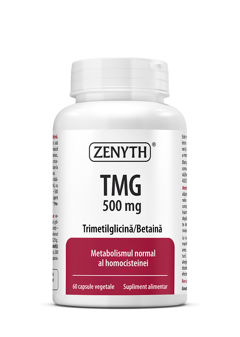 TMG 500mg, 60 capsule vegetale, Zenyth