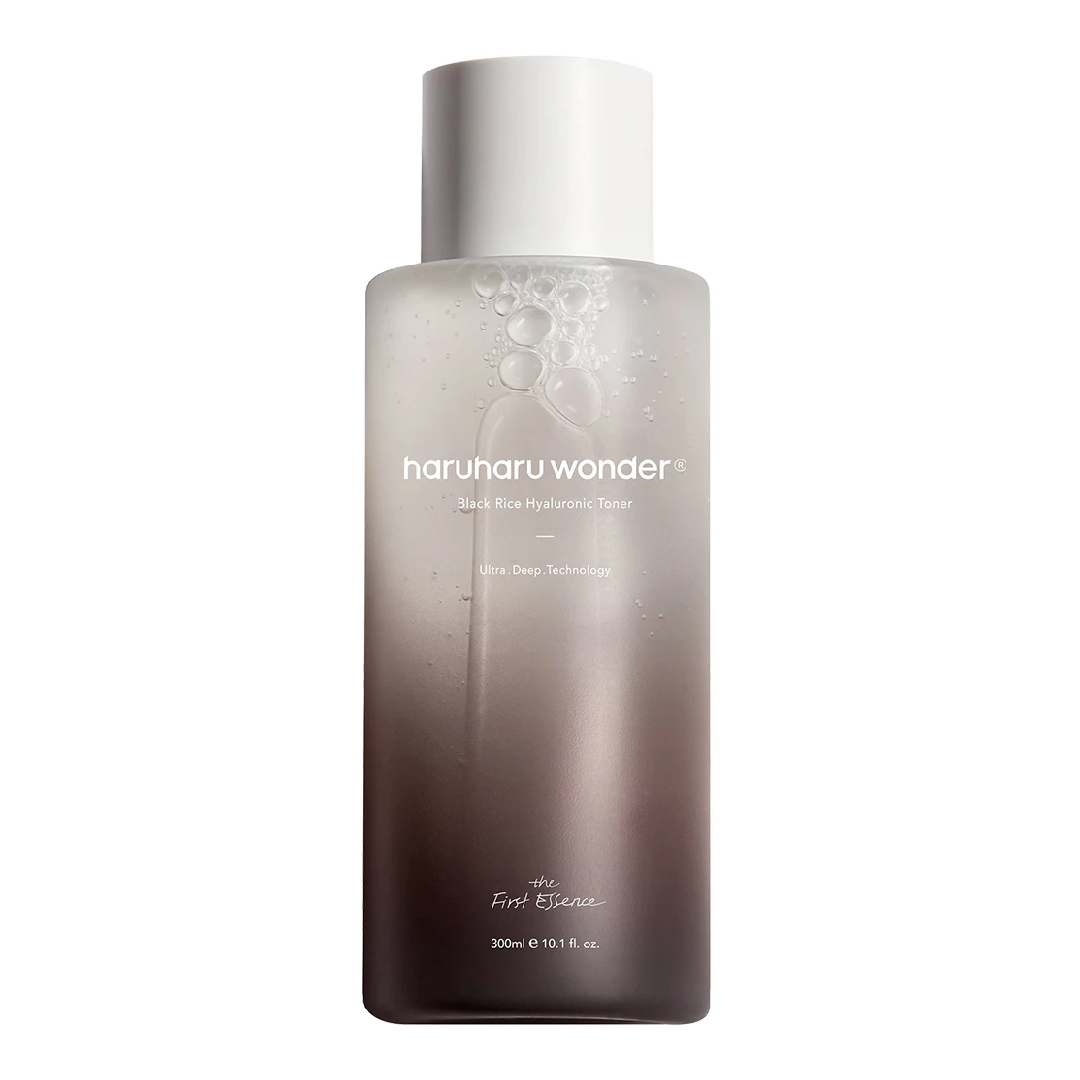 Toner cu acid hialuronic Black Rice, 300 ml, Haruharu