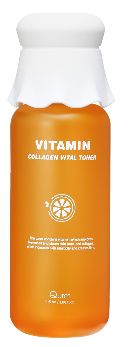 Toner facial cu vitamine si colagen, 115ml, Quret