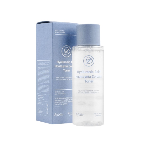 Toner pentru fata cu Acid Hialuronic si Houttuynia Cordata, 150ml, Esfolio