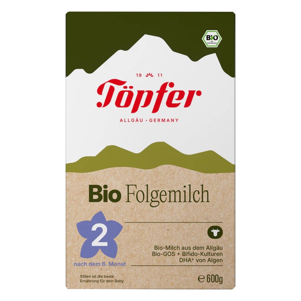 TOPFER Bio 2 lactana lapte 6L+, 600g