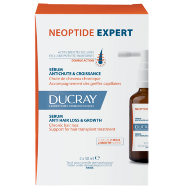 Tratament impotriva caderii parului Neoptide Expert, Ducray | 2 x 50 ml