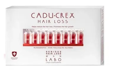 Tratament impotriva caderii parului stadiu sever pentru barbati Cadu-Crex, 40 fiole x 3.5 ml, Labo