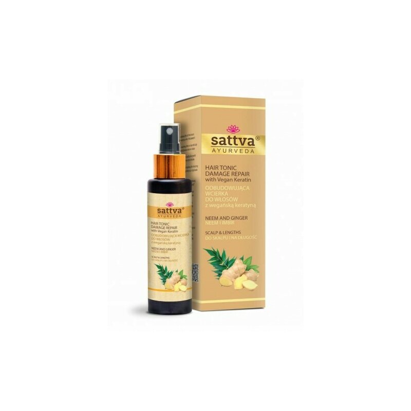Tratament scalp si par cu neem si ghimbir 100ml, Sattva Ayurveda