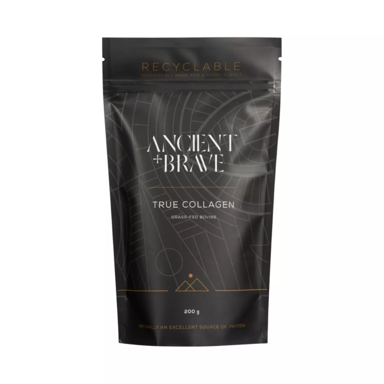 True Collagen Powder Refill, 200 g (40 portii), Ancient and Brave