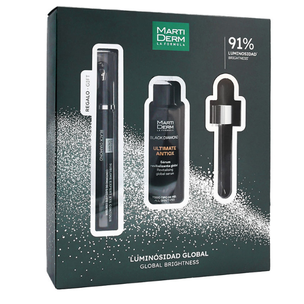 Trusa Black Diamond Ser facial Ultimate Antiox 30 ml + Contur ochi Sublime Expert Cadou 2025, Martiderm | 1 set